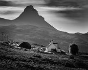 Stac Pollaidh in profile from the west, Coigach, Wester Ross, Scotland. SM002