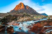 Buachaille Etive Mor and the River Coupall, Glencoe, Scotland. HC011