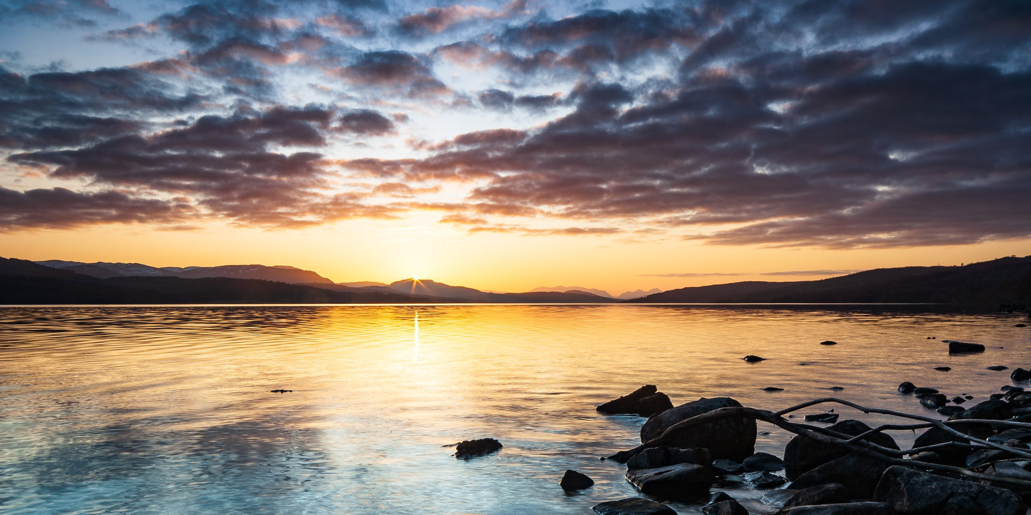 Sunset on Loch Rannoch, Scotland. SH004
