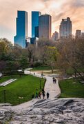 Spring sunset in Central Park, New York City. NY023