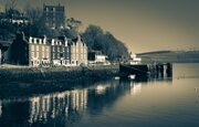 Duotone of Tobermory, Isle of Mull, Scotland. SM007