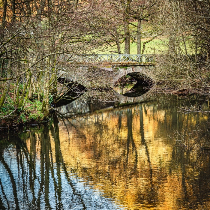 Goldrill Bridge over Goldrill Beck, in Patterdale, Cumbria, England. EL026