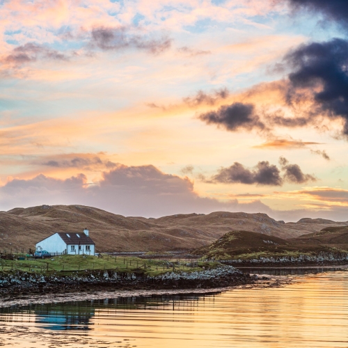 Dawn at Orasaigh (Orinsay), Isle of Lewis, Outer Hebrides, Scotland. HB023