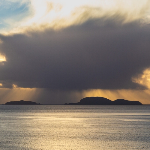 Cloud over the Shiant Islands, Isle of Lewis, Western Isles, Scotland HB021