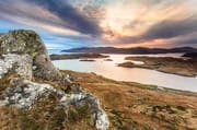 Caolas a Tuath (North Strait) from above Lemreway (Leumrabhagh), Isle of Lewis, Western Isles, Scotland. HB026