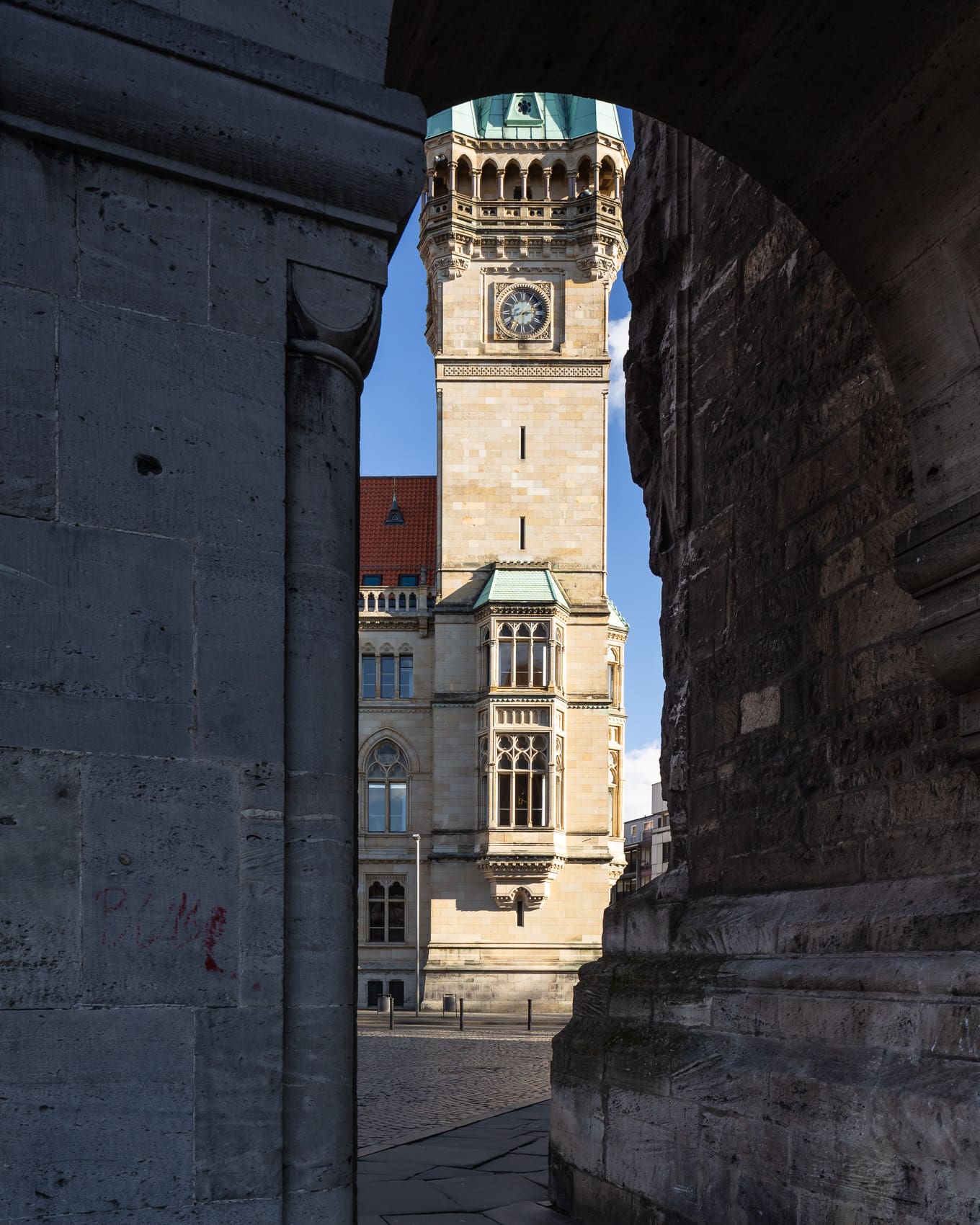 Tower of the Rathaus, Braunschweig, Germany. BS008