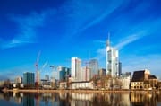 Central Frankfurt am Main from across the river. FF011