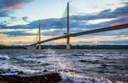 The Queensferry Crossing from North Queensferry, Fife, Scotland, United Kingdom. FB004