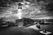 The harbour lighthouse at Kirkwall, Mainland, Orkney Islands. SM052