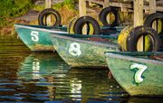 Boats at Monickie Country Park, Angus, Scotland