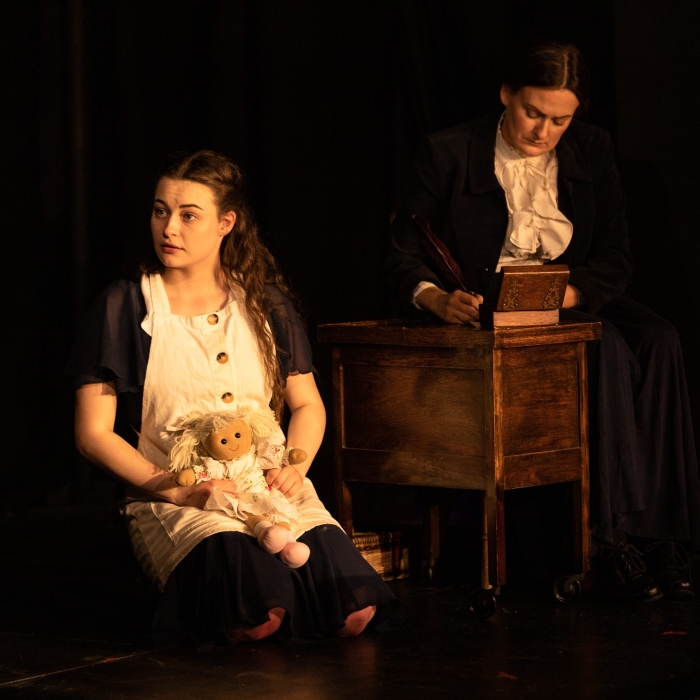 Nina Gray as Sarah Burns and Lori Flannigan as Jean Armour in Fearless Players' 'Armour: A Herstory of the Scottish Bard'. FP020