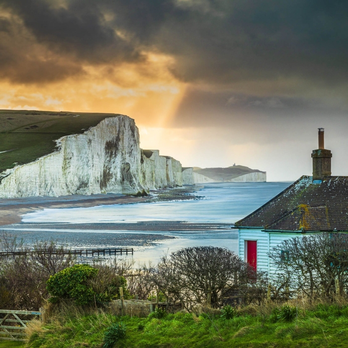 The Seven Sisters from Cuckmere, East Sussex, England