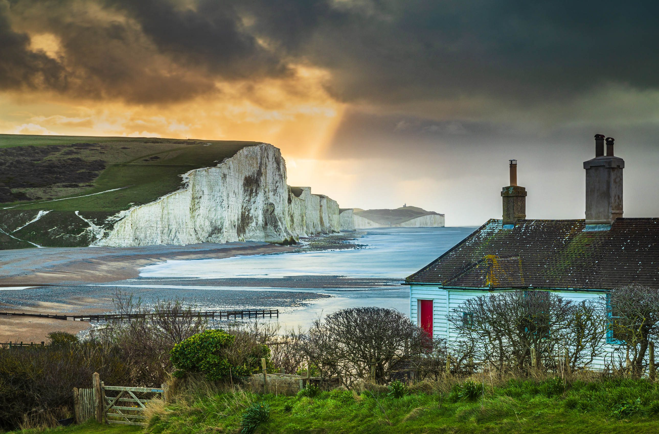 The Seven Sisters from Cuckmere, East Sussex, England