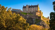 Edinburgh Castle from Princes Street Gardens, Edinburgh, Scotland. EH043