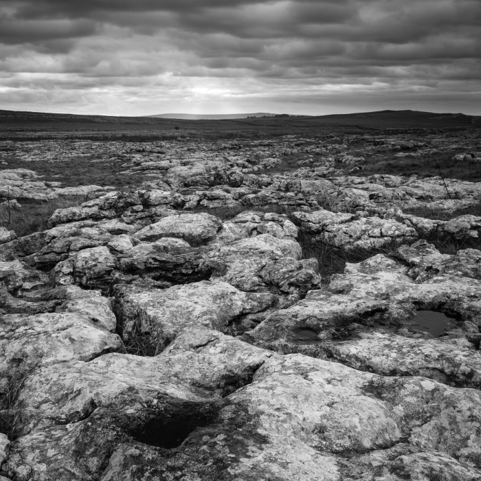 Limestone pavement near Malham, Yorkshire Dales, England. EM001