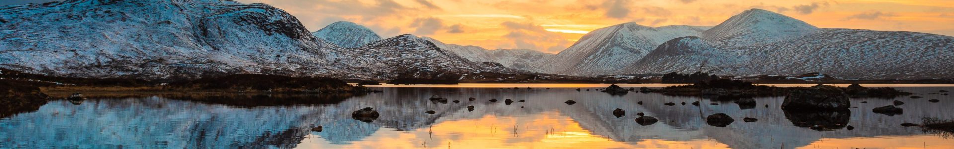 Sunset behind the Black Mount, Rannoch Moor, Scotland. LR008