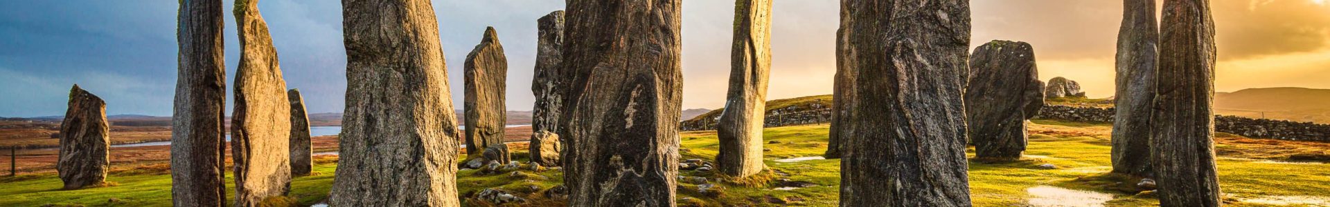 Standing stones at Calanais, Isle of Lewis, Outer Hebrides, Scotland. HB012