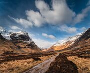 Glencoe from the old public road, Scotland. HC040