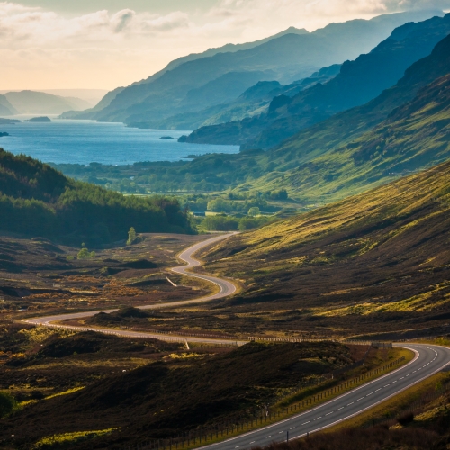 Glen Torridon and Upper Loch Torridon, Scotland.