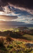 The Forth Valley and the Wallace Monument from the Ochil Hills. SH059