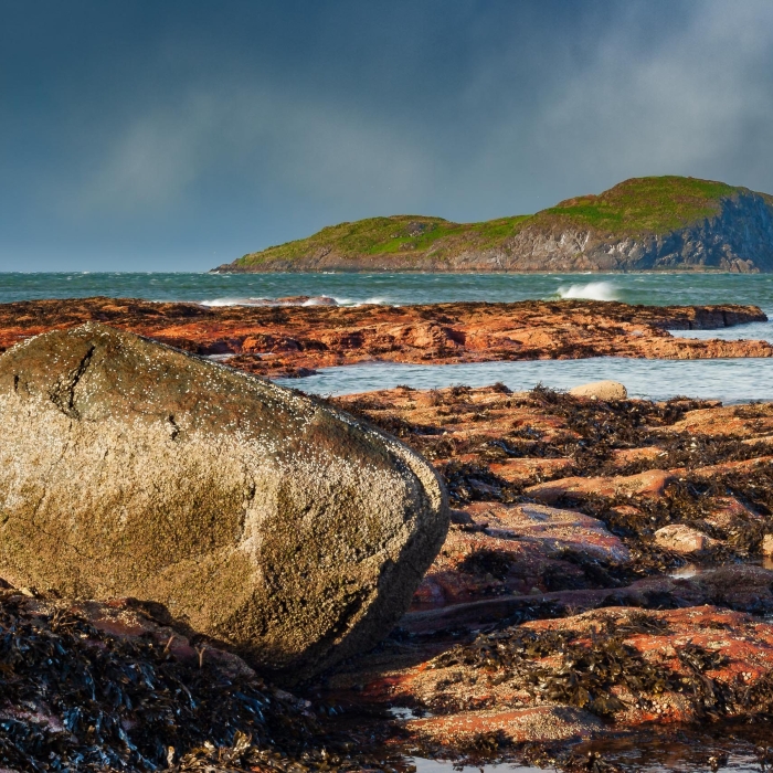 Craigleith Island, from North Berwick, East Lothian, Scotland. LN005
