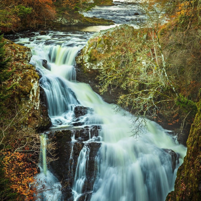 Reekie Linn on the River Isla, Angus, Scotland. TA002