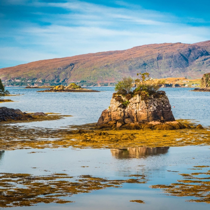 Rocky islet in Poll Domhain, Applecross, Scotland. AP021