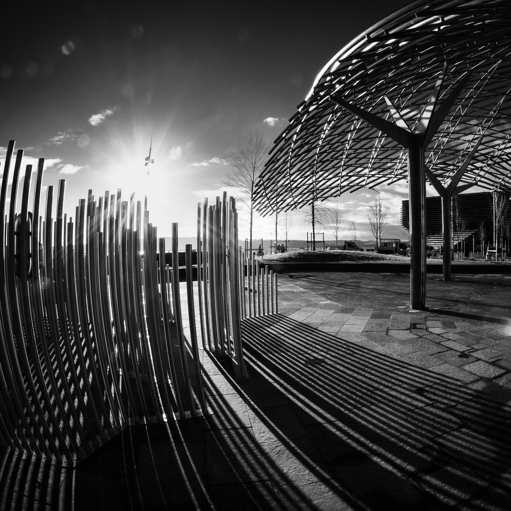 Metal whale sculpture, Dundee waterfront, Dundee, Scotland.