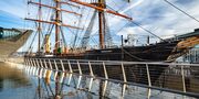 RRS Discovery and the Dundee V & A, Dundee, Scotland.