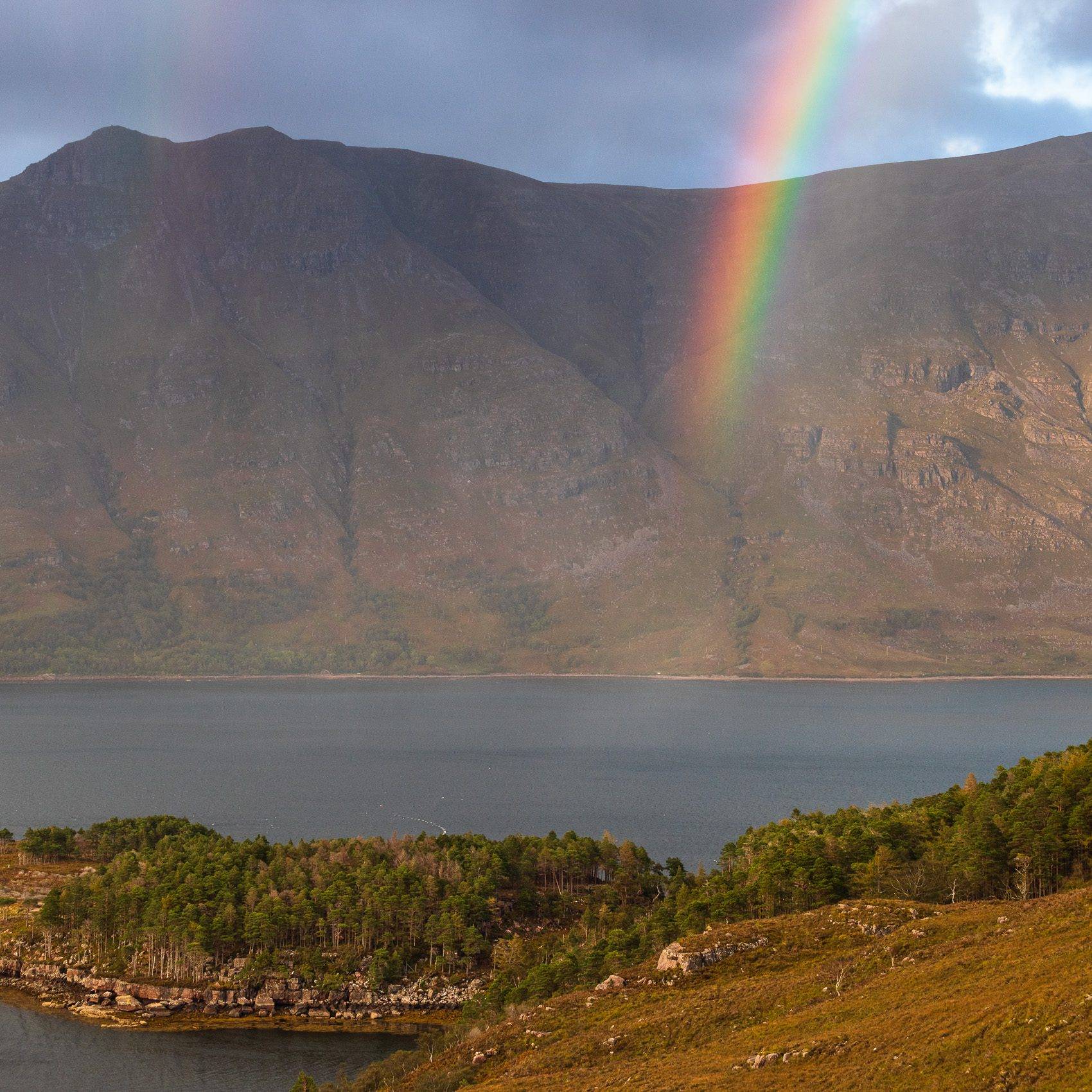 Rainbow over Liathach, Wester Ross, Scotland. AP035